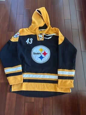 Polamalu Steelers Fleece Hoodie